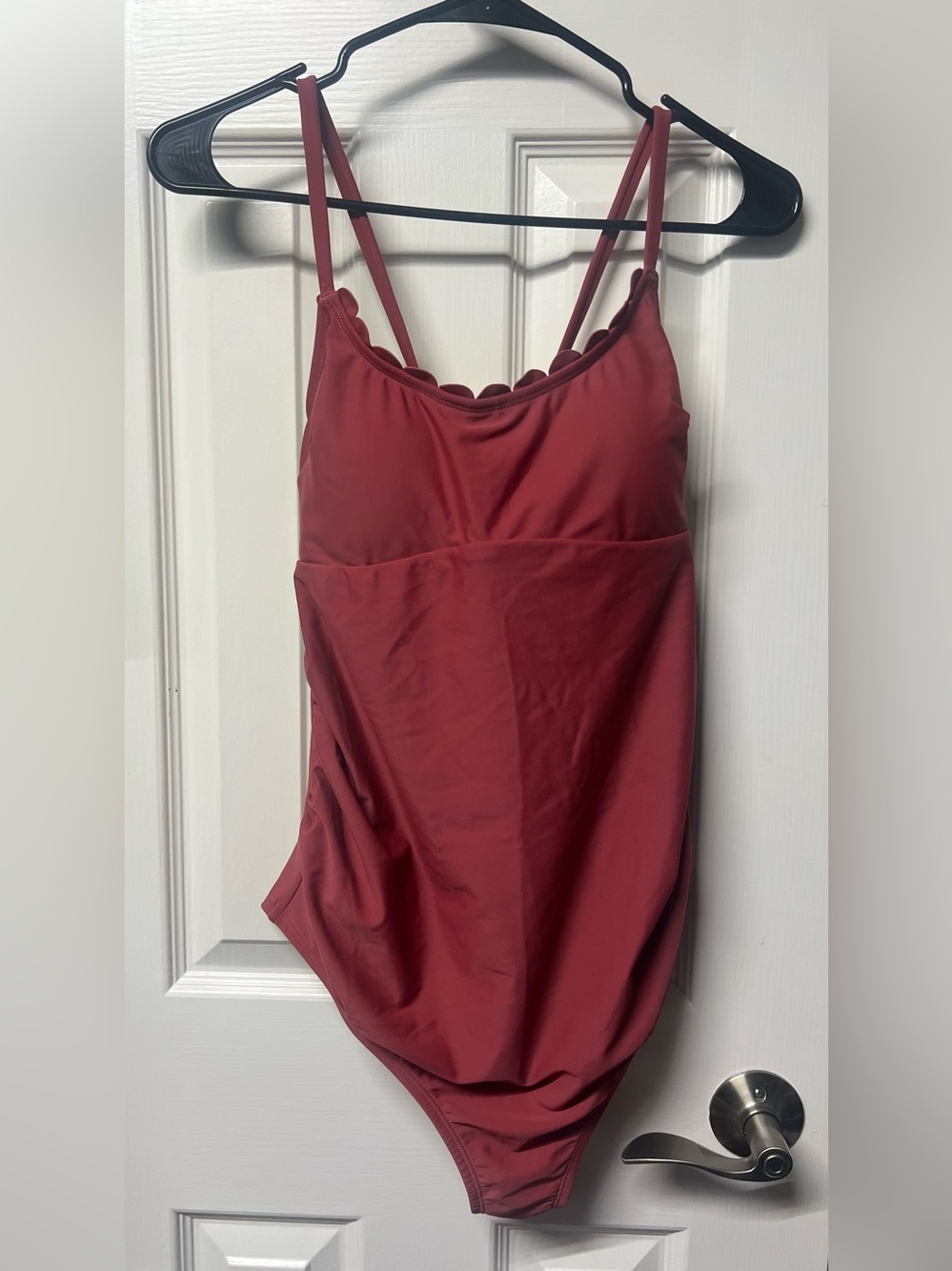 Cupshe Scalloped Neck One-Piece Swimsuit (Marernity)